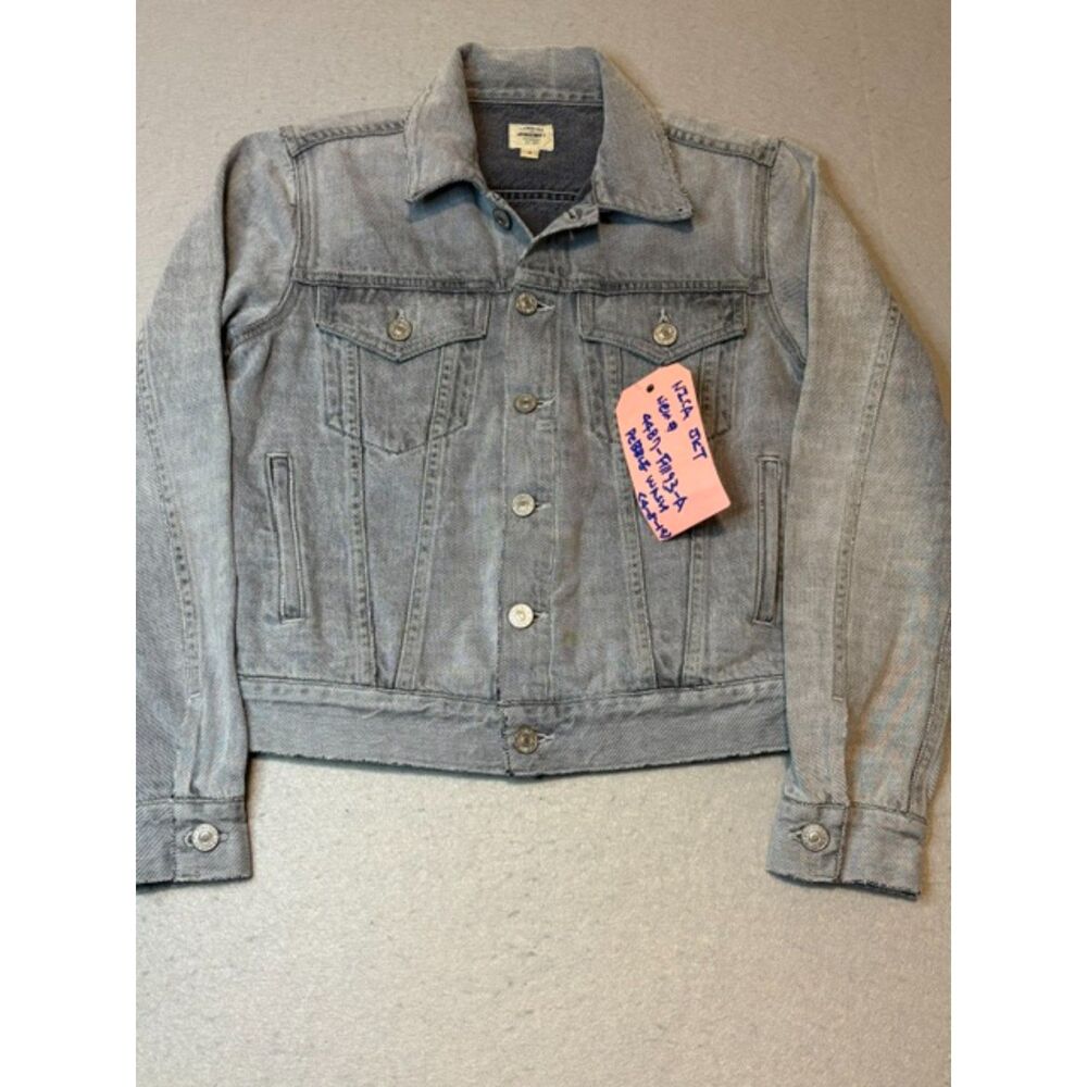 Citizens of Humanity Nica Denim Jacket Womans Small Gray Pebble Wash Sample NWOT